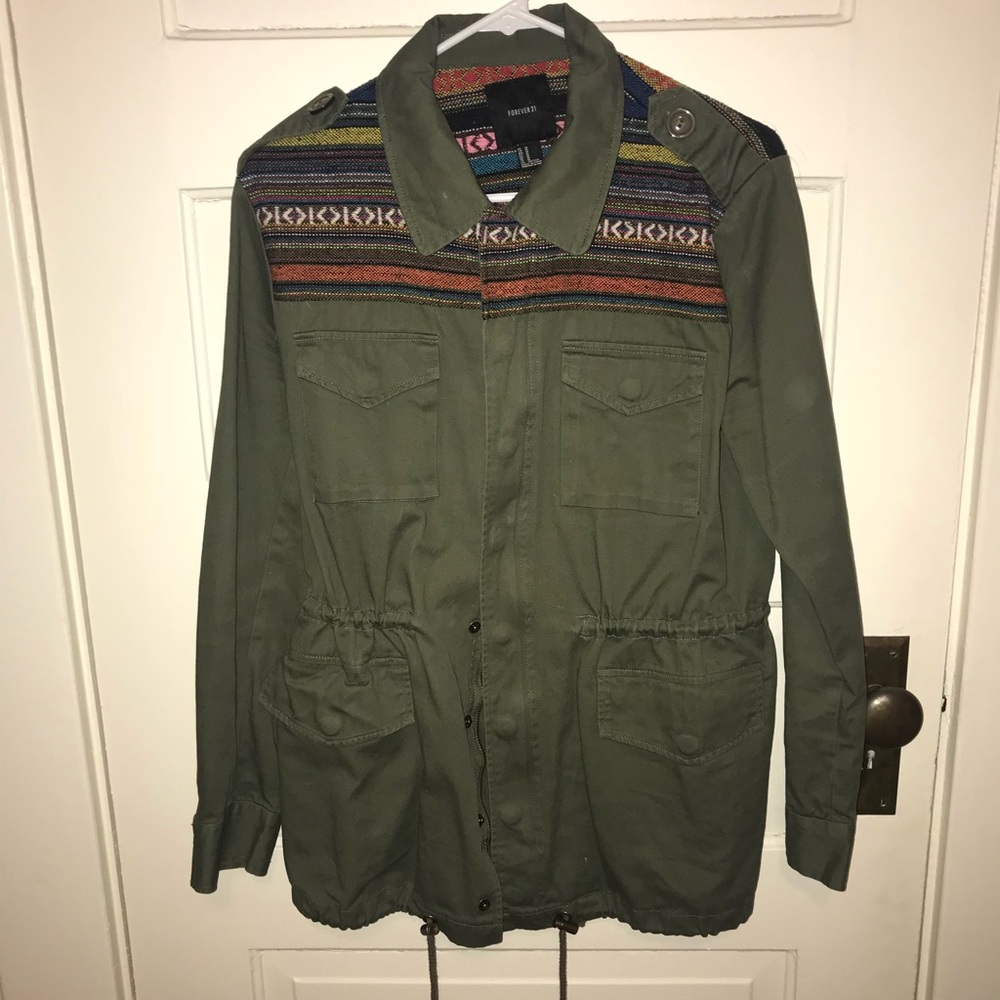 Olive green light jacket